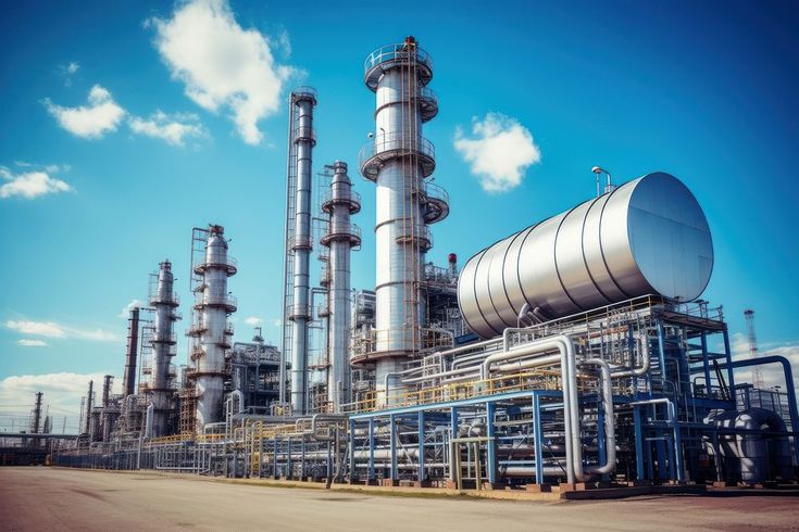 Home refinery factory architecture oil. ai generated image by rawpixel.