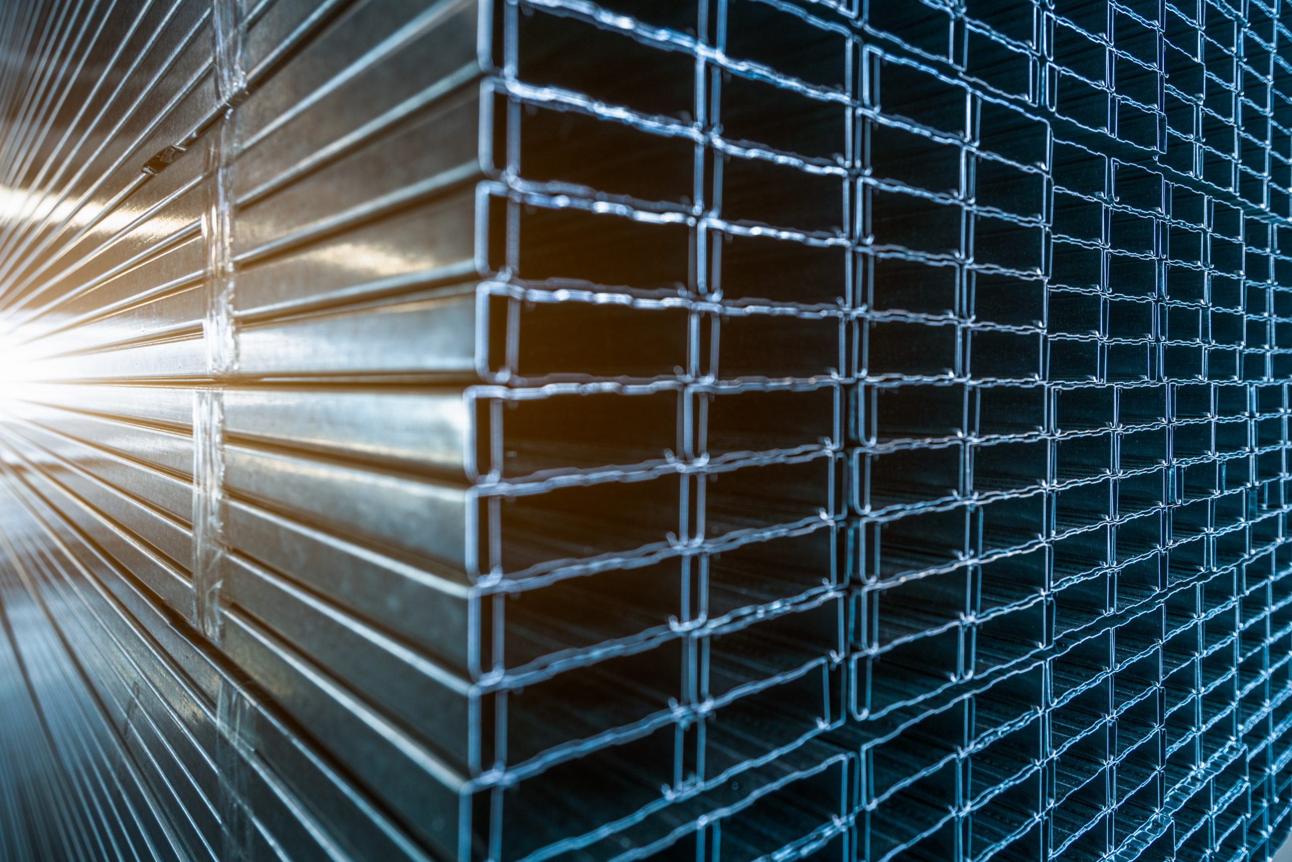 Steel close up of the texture of stainless steel