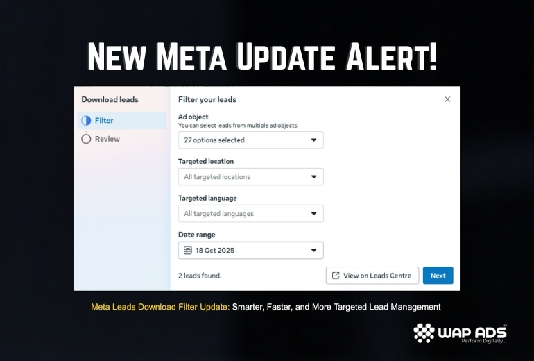 Meta Leads Download Filter Update